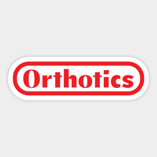 Orthotics Gamer Sticker